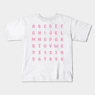 Sprinkles and pink icing alphabet sticker pack Kids T-Shirt